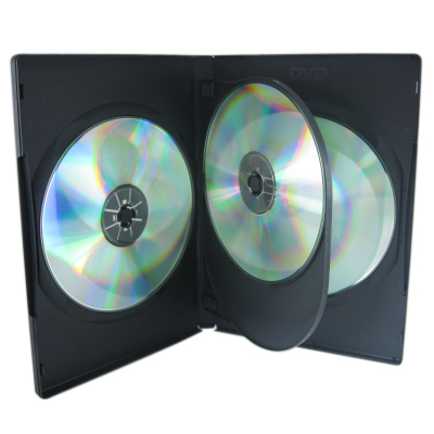 14mm 4discs black  dvd case