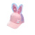 Parent-Child Baseball Cap Sun-Proof Peaked Cap Cute Rabbit Ears Summer Sequined Sun Hat for Men and Women Children's Sunshade Hat