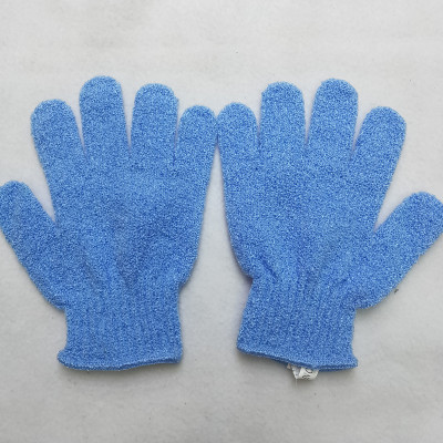 Manufacturer Customized Bath Shower Bath Gloves Home Bathroom Gloves Nylon Knitted Color Variety