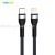 Honestda Metal In-Mold Molding PD Fast Charge Data Cable for Apple Pd20w Nylon-Woven USB Cable