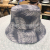 European and American Fashion Tie Dye Feather Bucket Hat Sun-Shade Fisherman Hat