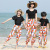 Summer New Cotton Silk Parent-Child Beach Pants Boys and Girls Breathable Children's Cotton Silk Mosquito-Proof Bloomers Wholesale