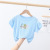 Anmeiya Children's Summer Thin Short-Sleeved T-shirt Mask T-Card Short Sleeve Breathable Boys and Girls Pullover Fashion Style Manufacturer