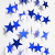 Mirror Sticker Pentagram Star Paper Stringing Flower Christmas Decoration Wedding Birthday Party Hanging Flag Showcase