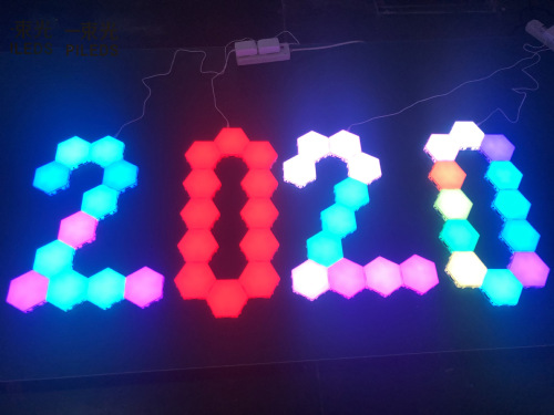 foreign trade exclusive hexagonal wall lamp diy foreign trade popular style splicing touch quantum lamp wall lamp honeycomb lamp