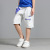 202 Summer Korean New Boys' Sports Pirate Shorts Medium and Large Children's Knitted Printed Shorts Fashionable Children's Cropped Pants