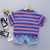 Little Children's Clothing Korean Style Children's Short-Sleeved Suit 2021 Summer New Boys and Girls Summer Wear Suit Baby Two-Piece Suit