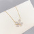 Bow Necklace All-Match Pendant Design Clavicle Chain Ins Style Graceful Personality Zircon Necklace Jewelry Wholesale