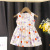 Children's Dress Shirt Summer New Korean Style Little Girl Princess Dress Cotton Silk Floral Skirt Kids' Skirt