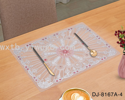 New PVC Color Placemat Waterproof and Oil-Proof Placemat