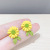 Small Daisy Earrings Sweet Spring Fresh Sterling Silver Needle Online Influencer Refined Lady Small Flower Sunflower Stud Earrings Ornament
