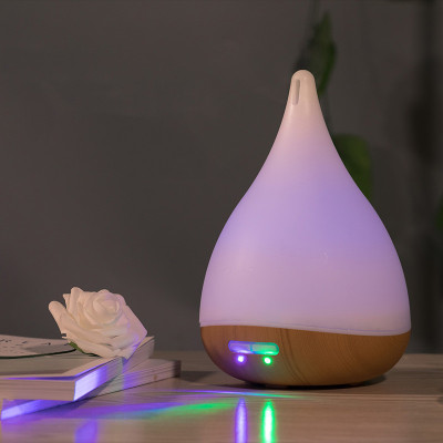 Cross-Border Essential Oil Aroma Diffuser Household Colorful Light Spray Office Wood Grain Mini Air Humidifier Fragrance Purification