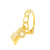 2021 Summer Hot Ins Special-Interest Design South Korea Dongdaemun New Key Lock Elegant Metal Ring Rings