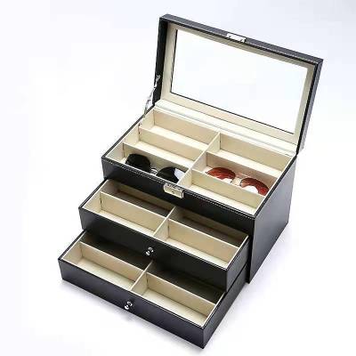 Eyeglasses Packing Box Jewelry Storage Box Single Layer 8-Bit Double Layer 12-Bit Three Layer 18-Bit 6+3 Watch Glasses Storage Box