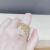 2021 Summer Hot Ins Special-Interest Design South Korea Dongdaemun New Key Lock Elegant Metal Ring Rings