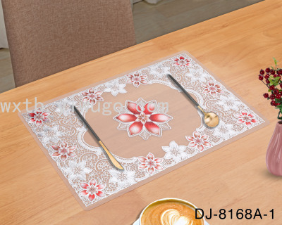 New PVC Rectangular Placemat Waterproof and Oil-Proof Placemat