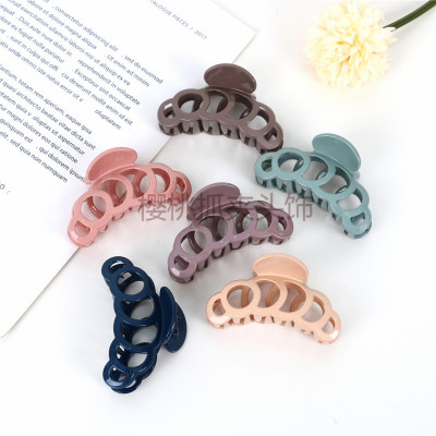 Candy Color Big Hair Claws Ponytail Hairpin Wind Hairware Bath Hairclip Braiding Hairpin Large Side Clip