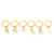 Earrings for Women Korean Style Trendy Earrings One Card Three Pairs Earrings Set Environmental Protection Electroplating Real Gold Ear Rings Source Factory