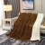 2021 cashmere double cashmere striped Double Blanket single solid blue blanket method room sofa cover.