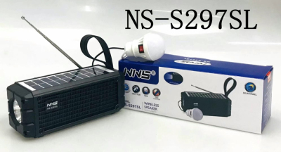new model. NS-S297SL. this model 1 color one carton 60 pcs. FM radio. USB/TF card music player. Built-in Bluetooth.