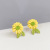 Small Daisy Earrings Sweet Spring Fresh Sterling Silver Needle Online Influencer Refined Lady Small Flower Sunflower Stud Earrings Ornament
