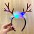 Glowing Antlers Flash Christmas Elk Headband Children's LED Light Deer Plastic Headband Adult Hairpin Headdress