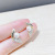 South Korea Dongdaemun Simple and Compact Wings Pearl Stud Earrings Elegant High Sense Girl Sweet Earrings Sterling Silver Needle