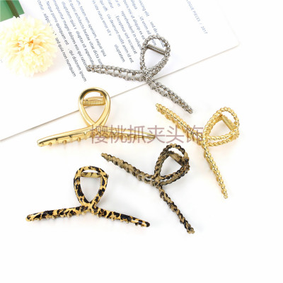 Large Size Grip Alloy Elegant Retro Large Hair Claw Claw Clip Female Shower Updo Head Hairpin