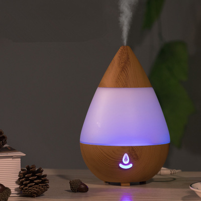 Cross-Border Fragrance Humidifier Wood Grain Incense Essential Oil Diffuse Bluetooth Speaker Colorful Night Lamp Air Aroma Diffuser Purification
