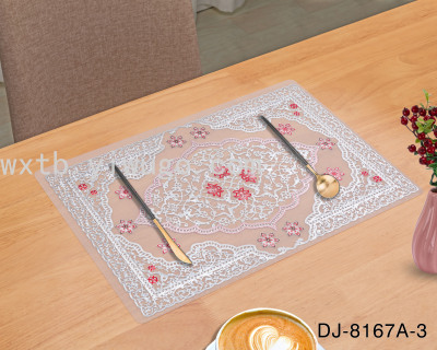 New PVC Placemat Waterproof and Oil-Proof Placemat Factory Direct Sales