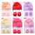 New Breathable Solid Color Chiffon Flower Baby Hat Socks European and American Cute Princess Bowknot Newborn Suits