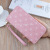 Women's Long Wallet Zipper Handbag Korean Style Soft Leather Wallet Large Capacity Small Chrysanthemum Wallet Phone Bag