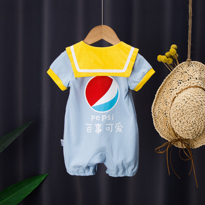 Clothes for Babies Summer Thin Bodysuit Romper One Month Old Outfit Baby Cotton Korean Style Summer Cartoon Toddler Rompers