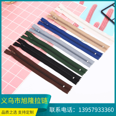 Factory Direct Sales No. 3 Nylon Zipper Spot Black and White, Colored Wedding Quilt Cover Pillow Pants Clothing Zipper