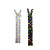 No. 3 No. 4 No. 5 Nylon Invisible Zipper Cloth Edge Needle Wire Black and White, Colored Spot Pillow Cushion Culottes Zipper