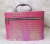 New Woven Embossed Plaid Zipper Portable Convenient Storage Cosmetic Case Three-Piece Wash Bag