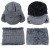 Knitted Hat Duck Tongue Men's plus Fluff Hat with Eaves Autumn and Winter Sleeve Cap Scarf Set Earflaps Warm Woolen Cap