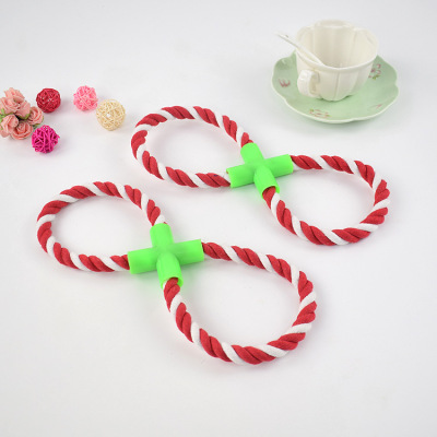 Dog Toys 8-Shaped Cotton String Material Pet Toys Bite-Resistant Animal Toys Interactive Dog Toys Wholesale