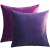 Nordic Simple Purple Velvet Women's Pillow Cushion Bedroom Bedside Cushion Sofa Backrest Lumbar Cushion Cover without Core