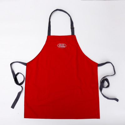 Work Apron Customized Printable Logo Kitchen Household Daily Beef Tendon Cloth Apron Solid Color Advertising Apron Smock