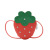 Korean Style New Rivets Strawberry Bag Kid's Messenger Bag Fashion All-Match Toddler Fruit Coin Purse Princess Bag