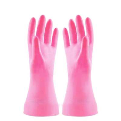 Colorful Pu/PVC Household Cleaning Rubber Acid and Alkali Resistant Cleaning Kitchen Cleaning Can Use Dishwashing Gloves