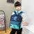 Korean Style 2024 New Cartoon Printed Nylon Backpack Cars and Dinosaurs Cartoon Pattern Kindergarten School Schoolbag