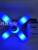 New Fan Remote Control Bluetooth Music Lights Four-Leaf Folding Fan Lamp Led UFO Lights Energy-Saving Bulb