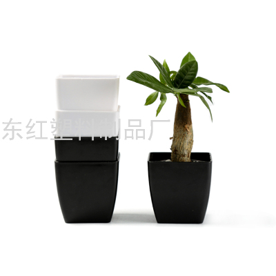 P003 Series Fat-Shaped round Edge Flowerpot Plastic Flowerpot Melamine Flowerpot Imitation Porcelain Flowerpot