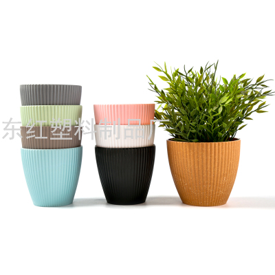 Y98 Series Fat-Shaped round Edge Flowerpot Plastic Flowerpot Melamine Flowerpot Imitation Porcelain Flowerpot