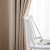 Nordic Pure Color Thickened Velvet Linen Full Shading Curtain Finished Customized Office Engineering Hotel Shading Fabric