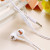 350 Cartoon Flat Cable in-Ear Earphone Student Outdoor Sports Belt Microphone Voice Call Foreign Trade Wholesale.