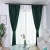 2019 New Thickened New Chinese Style Solid Color High-End Bedroom Living Room Shading Ready-Made Curtain Factory Direct Sales Flannel