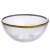 Internet Celebrity Handmade Gilt Edging Glass Tableware Transparent Surface Packing Leather Household Bowl Dish & Plate Crystal Hammer Patterned Plate